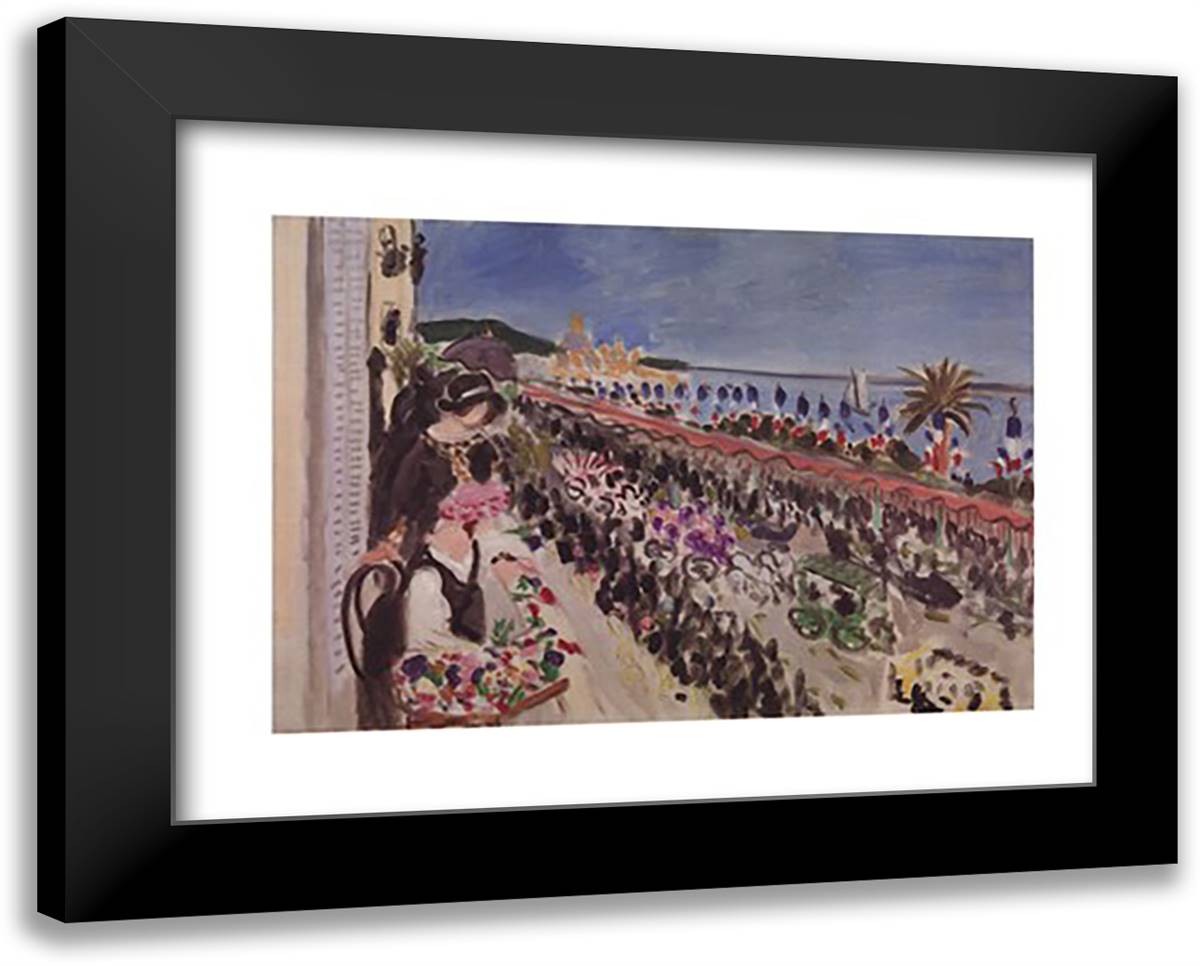 Festival of Flowers, Nice (Fte des fleurs), 1923 18x15 Black Modern Wood Framed Art Print Poster by Matisse, Henri