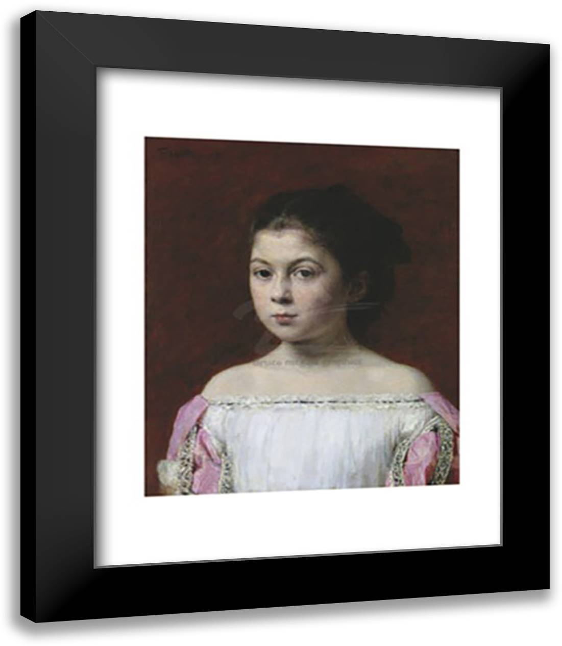 Marie Yolande de Fitz James, 1867 15x18 Black Modern Wood Framed Art Print Poster by Fantin-Latour, Henri