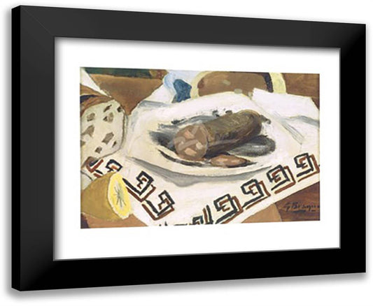 The Sausage 18x15 Black Modern Wood Framed Art Print Poster by Braque, Georges