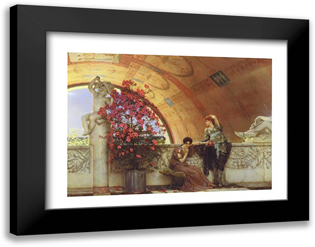 Unconscious Rivals 18x15 Black Modern Wood Framed Art Print Poster by Alma-Tadema, Sir Lawrence
