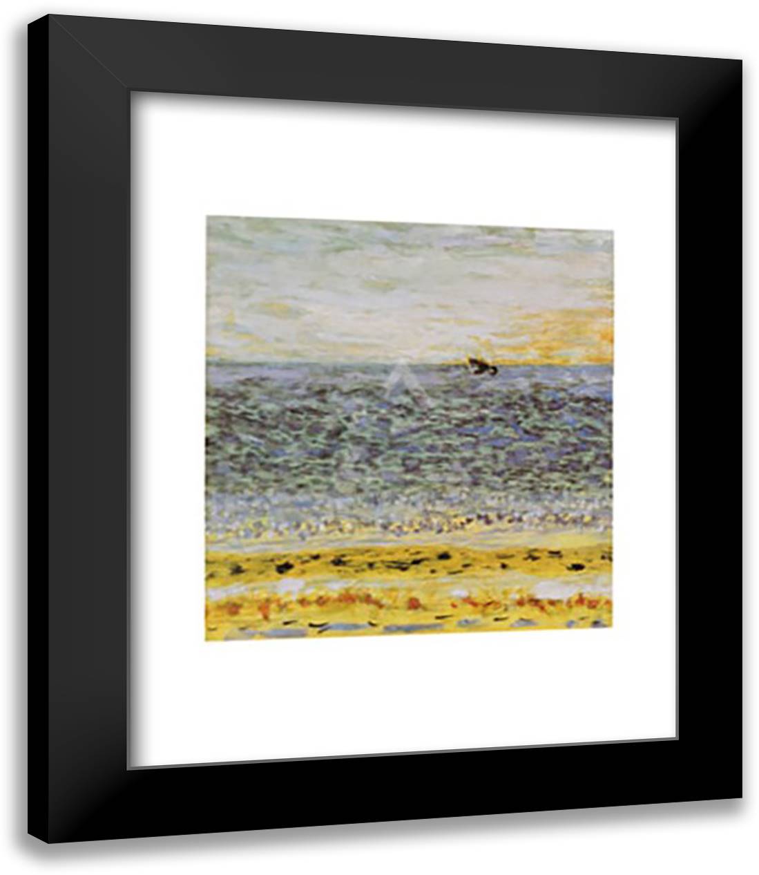 The Sea, c.1944 15x18 Black Modern Wood Framed Art Print Poster by Bonnard, Pierre