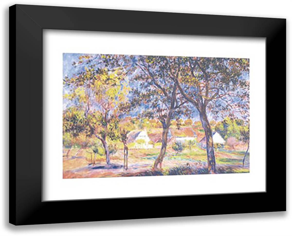 The Outskirts of Pont-Aven 18x15 Black Modern Wood Framed Art Print Poster by Renoir, Pierre-Auguste