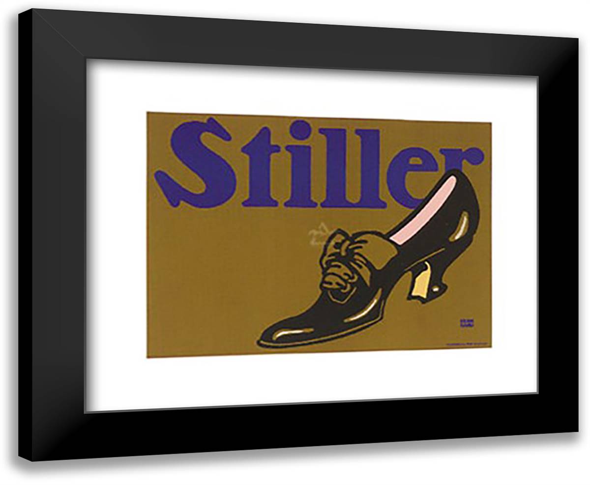 Stiller, 1908 18x15 Black Modern Wood Framed Art Print Poster by Bernhard, Lucian