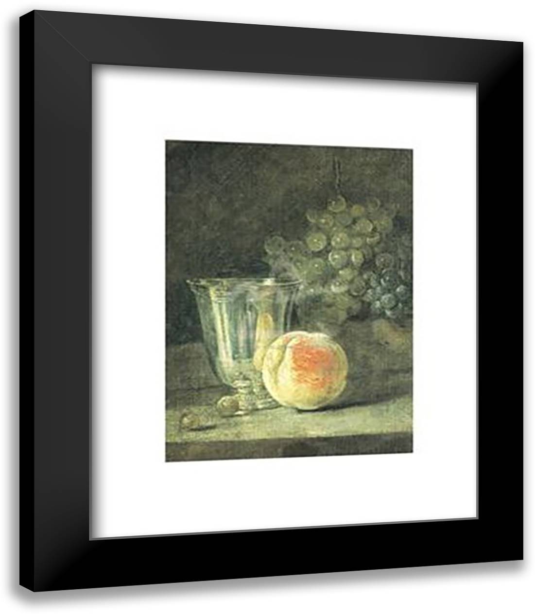 Silver Goblet 15x18 Black Modern Wood Framed Art Print Poster by Chardin, Martina
