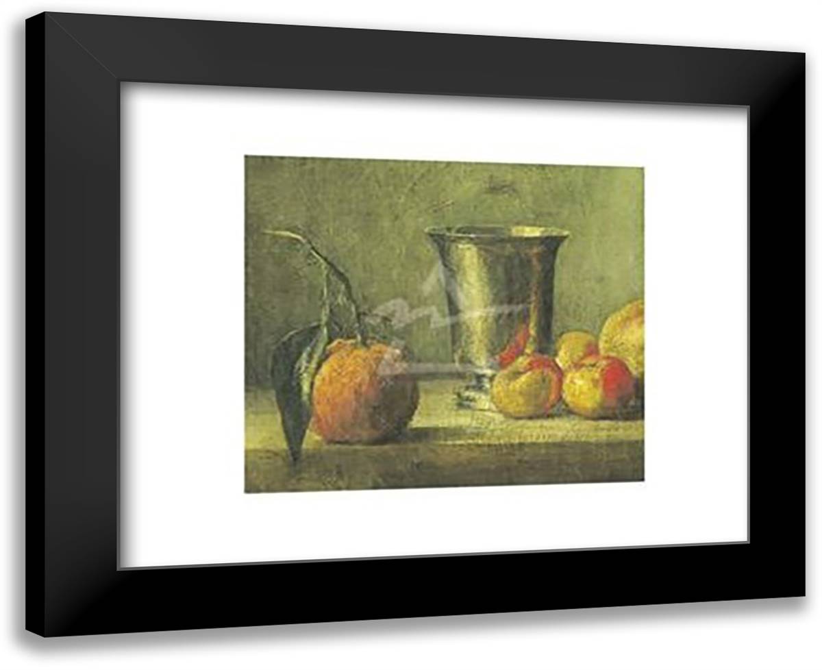 Seville Orange 18x15 Black Modern Wood Framed Art Print Poster by Chardin, Martina