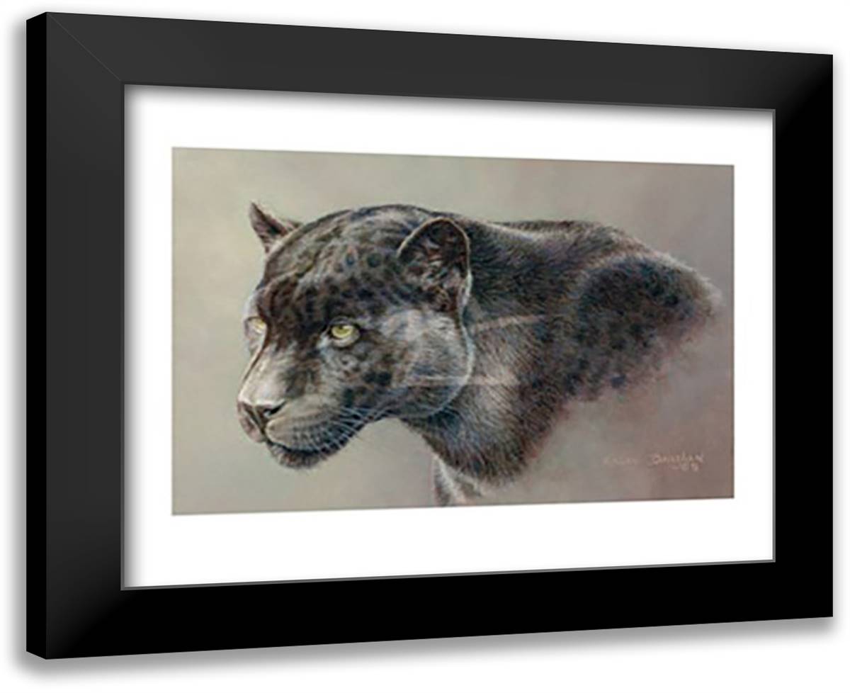 Shadow Hunter 18x15 Black Modern Wood Framed Art Print Poster by Baughan, Kalon
