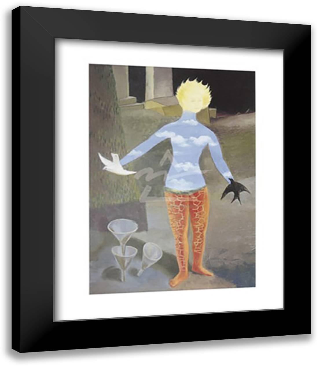 Night and Day 15x18 Black Modern Wood Framed Art Print Poster by Penrose, Roland