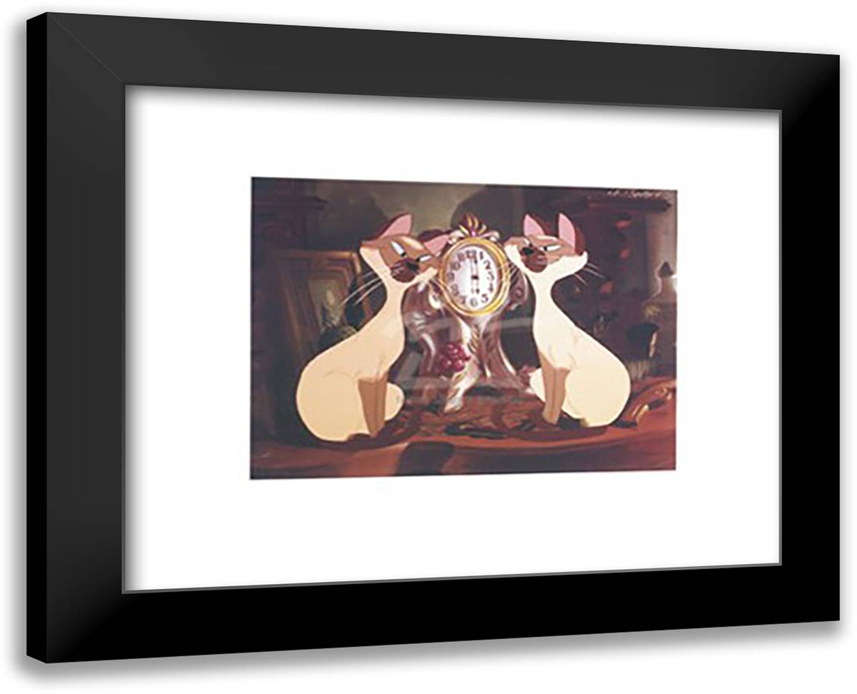 We Are Siamese . . . 18x15 Black Modern Wood Framed Art Print Poster by Disney