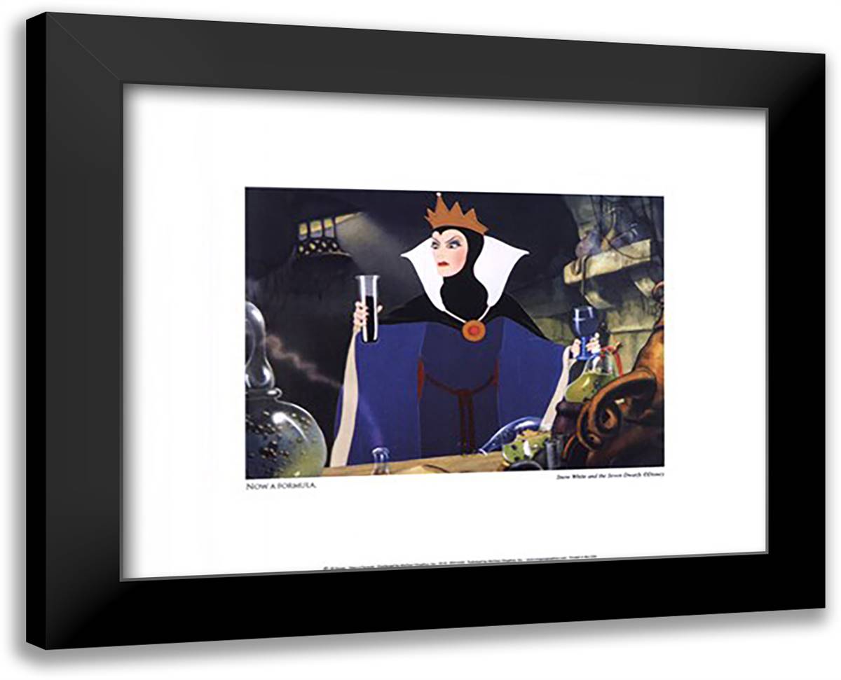 Disney - Now a Formula Size 18x15 Black Modern Wood Framed Art Print Poster by Disney