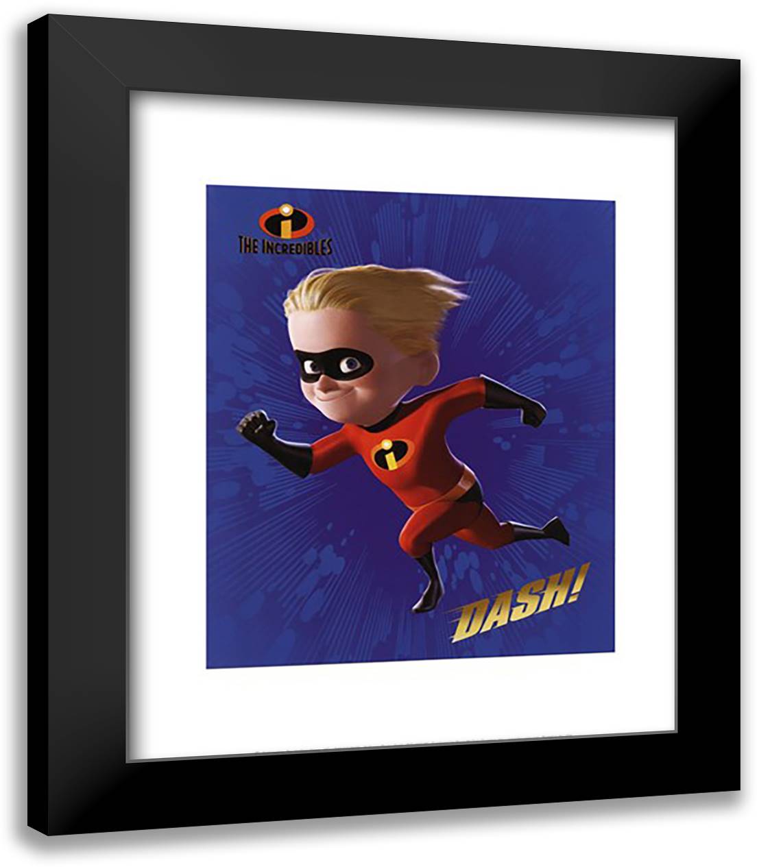Dash 15x18 Black Modern Wood Framed Art Print Poster by Disney
