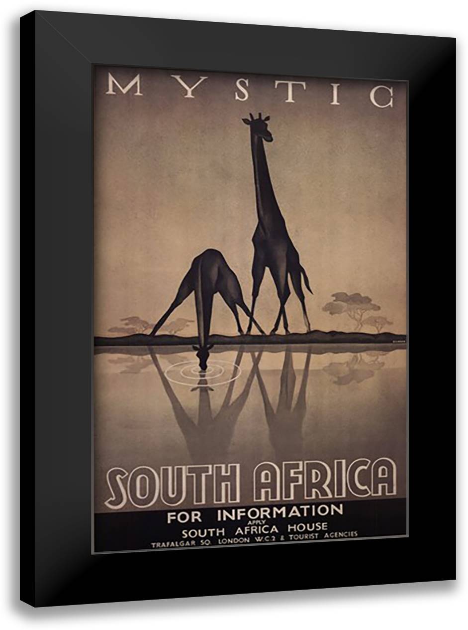 Mystic South Africa 26x40 Black Modern Wood Framed Art Print Poster by Ullman, Gayle