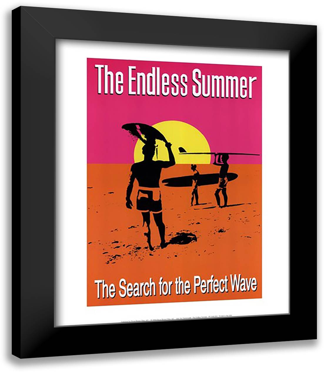The Endless Summer 15x18 Black Modern Wood Framed Art Print Poster by Hamersveld, John Van