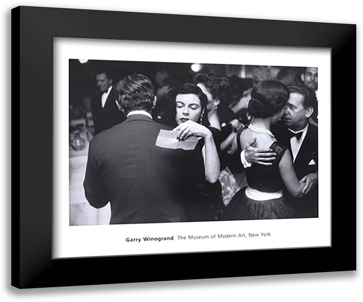 El Morocco, 1955 24x20 Black Modern Wood Framed Art Print Poster by Winogrand