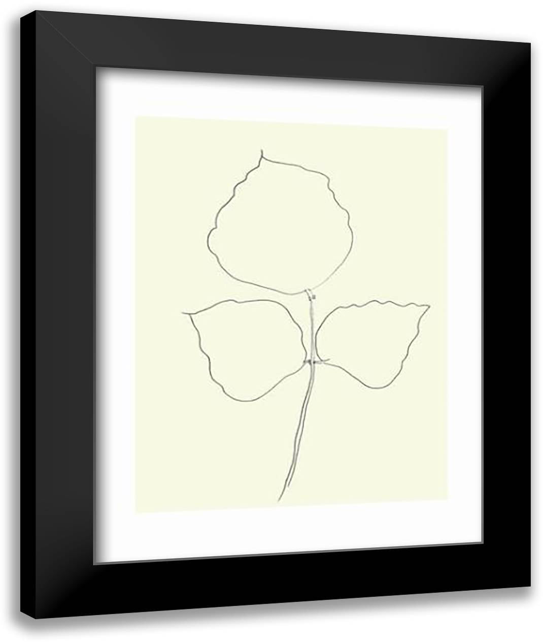 Fueille D'arbre-Coraile, 1987 28x36 Black Modern Wood Framed Art Print Poster by Kelly, Ellsworth