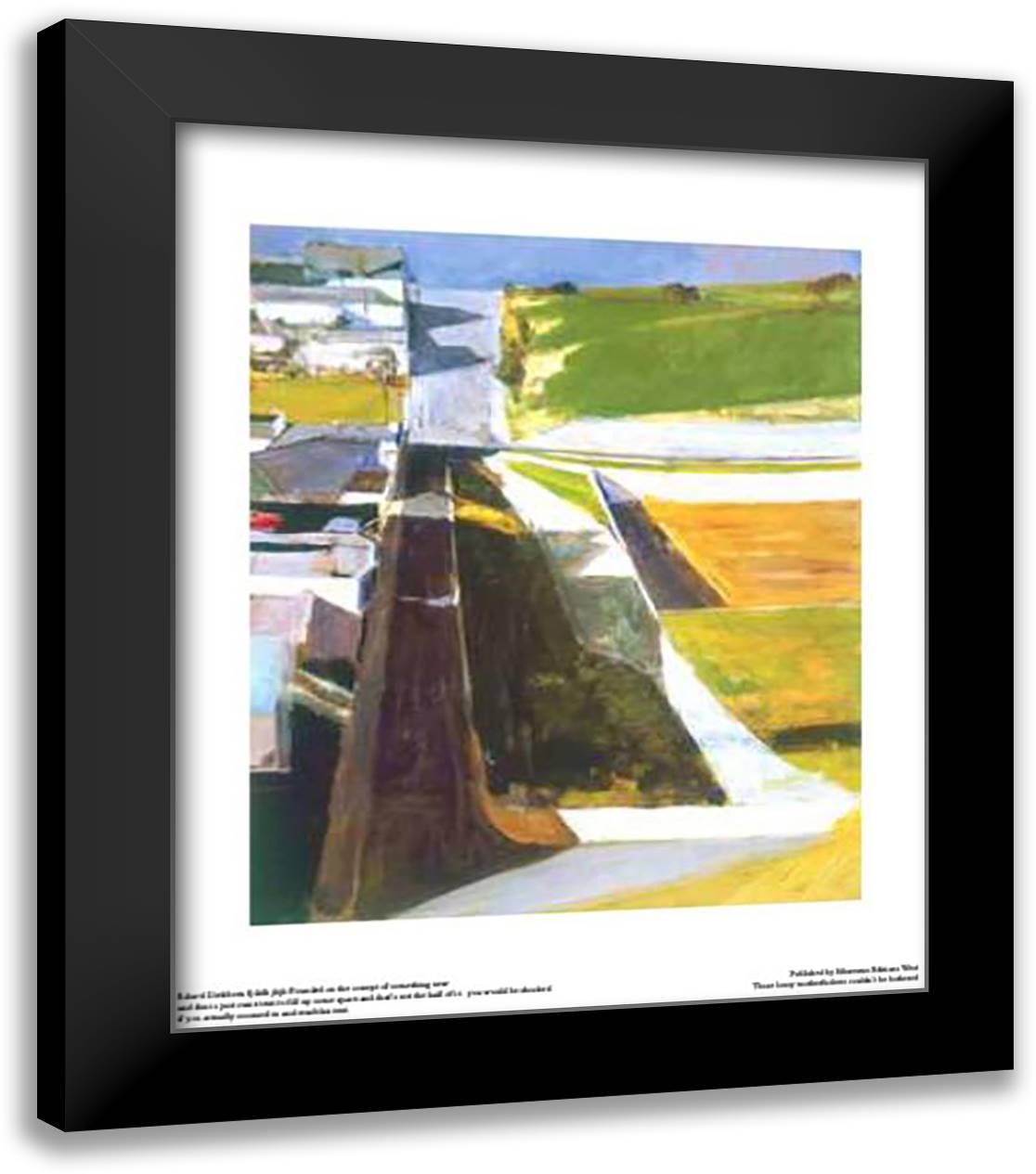 Cityscape I 12x14 Black Modern Wood Framed Art Print Poster by Diebenkorn, Richard