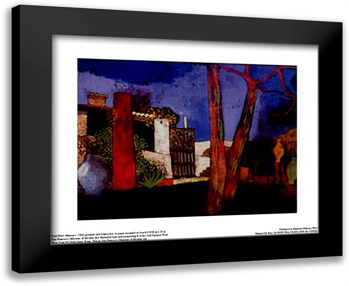 Mazzaro 14x12 Black Modern Wood Framed Art Print Poster by Klee, Paul