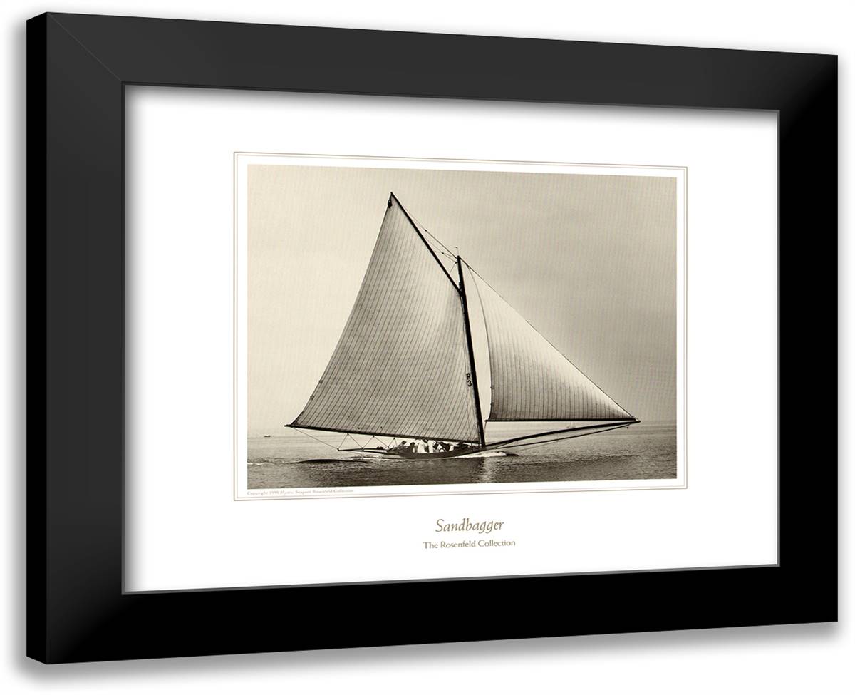 Sandbagger 18x15 Black Modern Wood Framed Art Print Poster
