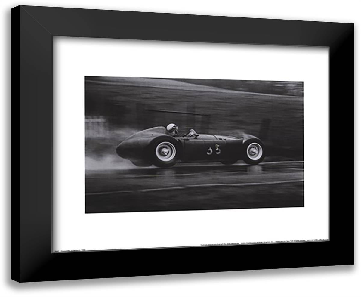 Jesse Alexander - Grand Prix of Belgium, 1955 Size 18x15 Black Modern Wood Framed Art Print Poster by Alexander, Jesse