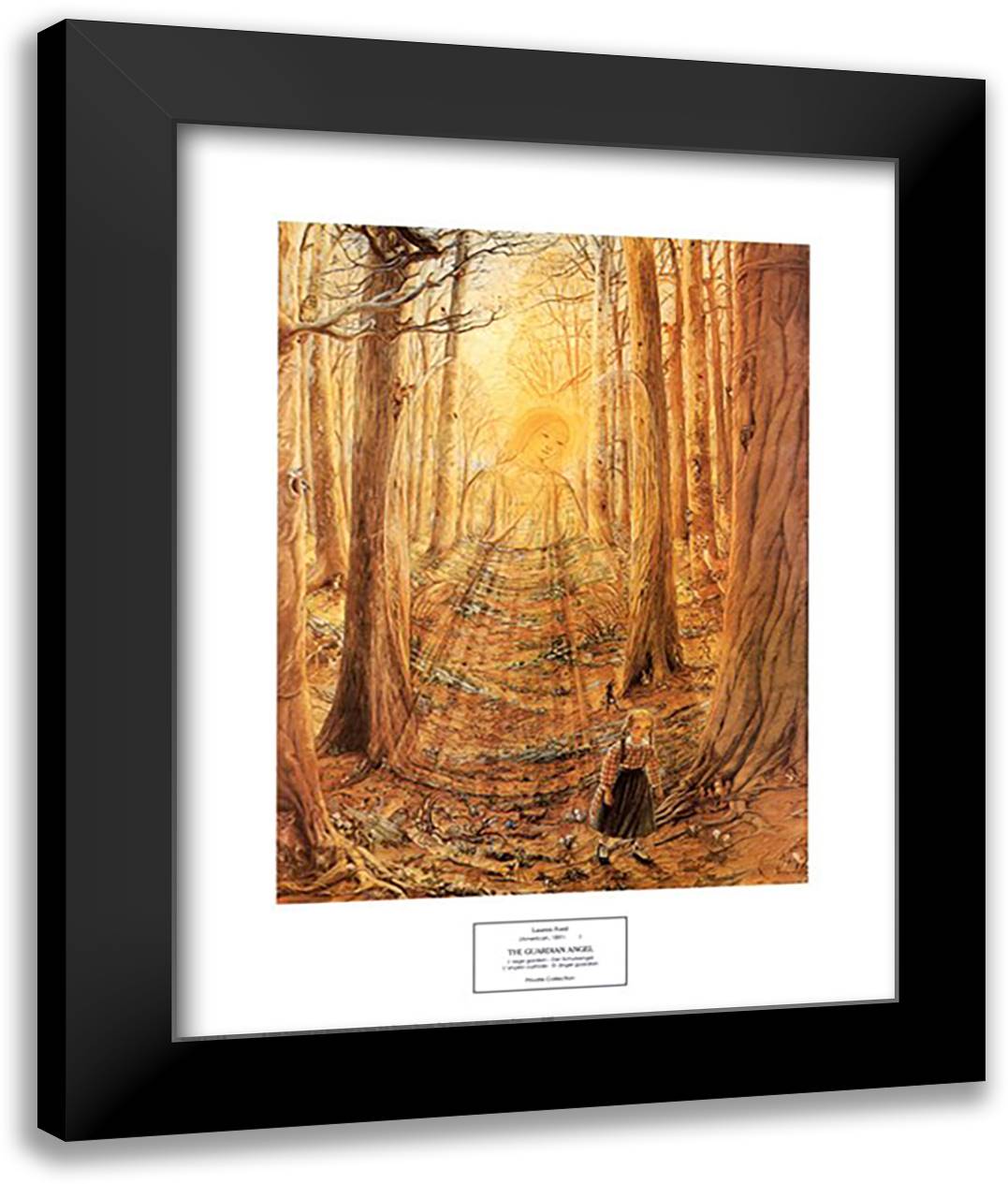 The Guardian Angel 17x21 Black Modern Wood Framed Art Print Poster by Ford, Lauren