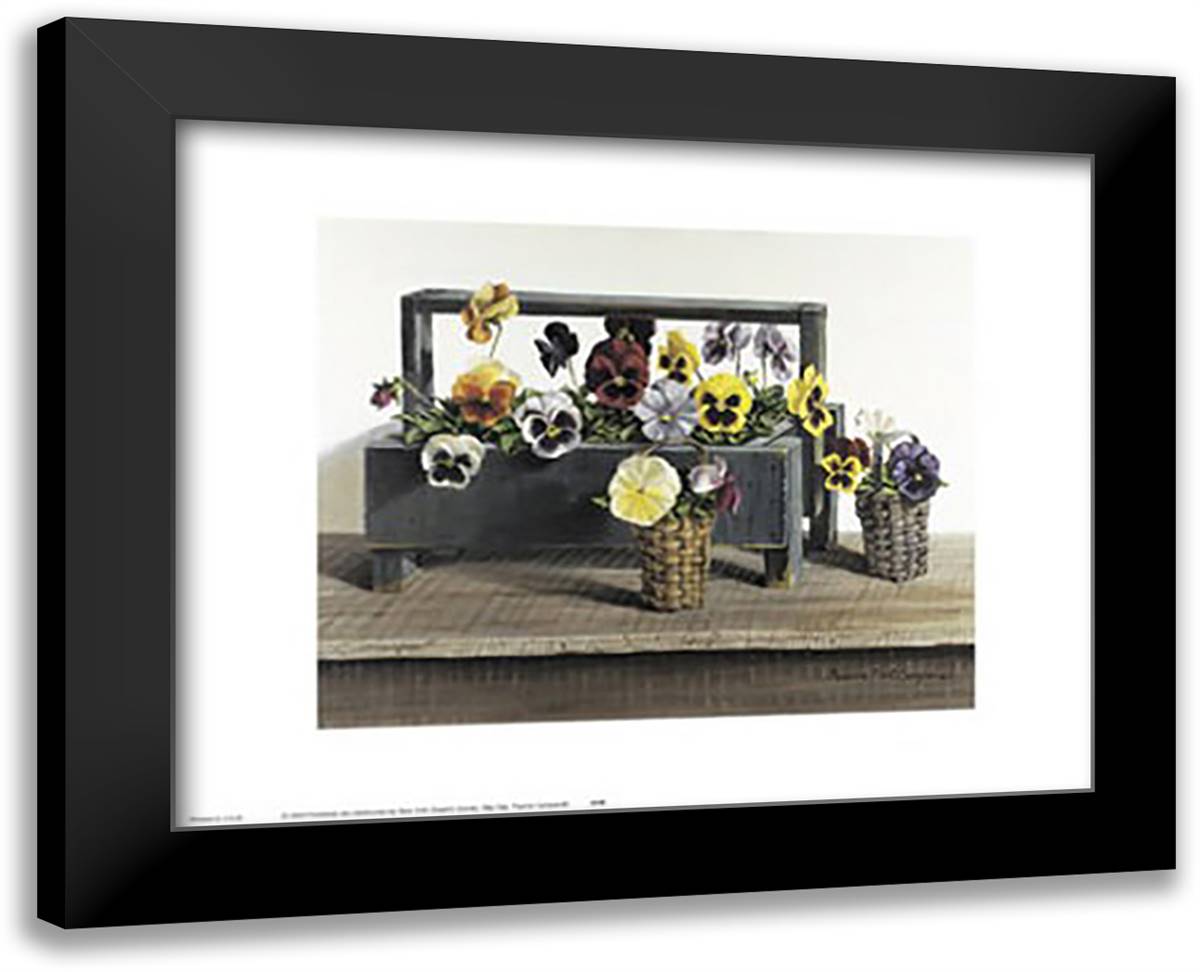 May Day 18x15 Black Modern Wood Framed Art Print Poster by Campanelli, Pauline Eble