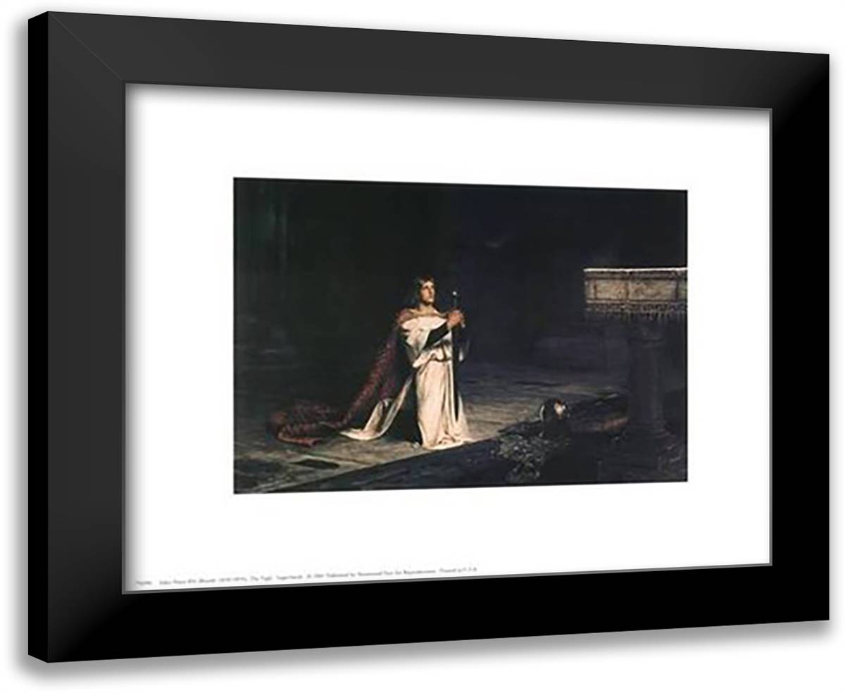 The Vigil 18x15 Black Modern Wood Framed Art Print Poster by Pettie, John
