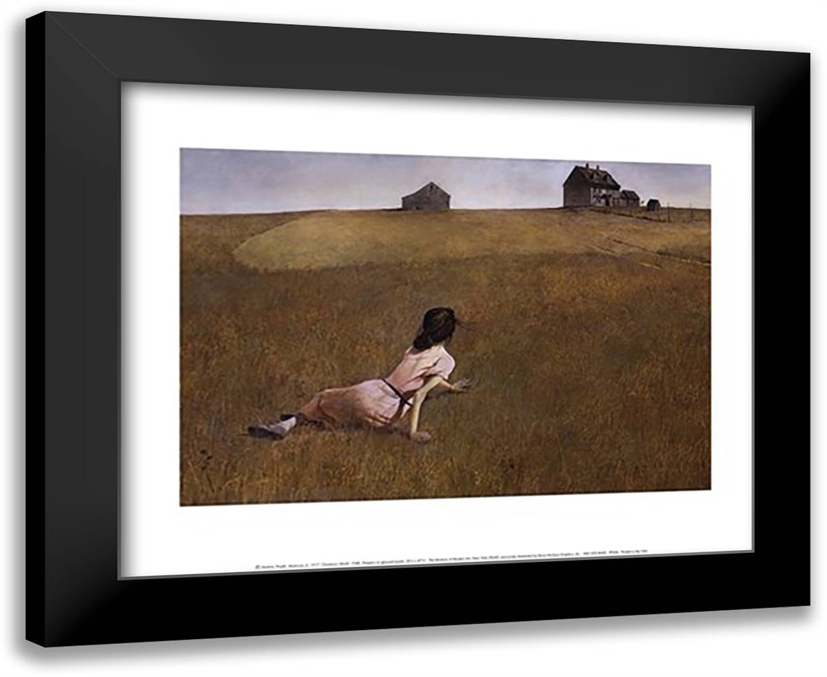 Christina's World, c.1948 18x15 Black Modern Wood Framed Art Print Poster by Wyeth, Andrew