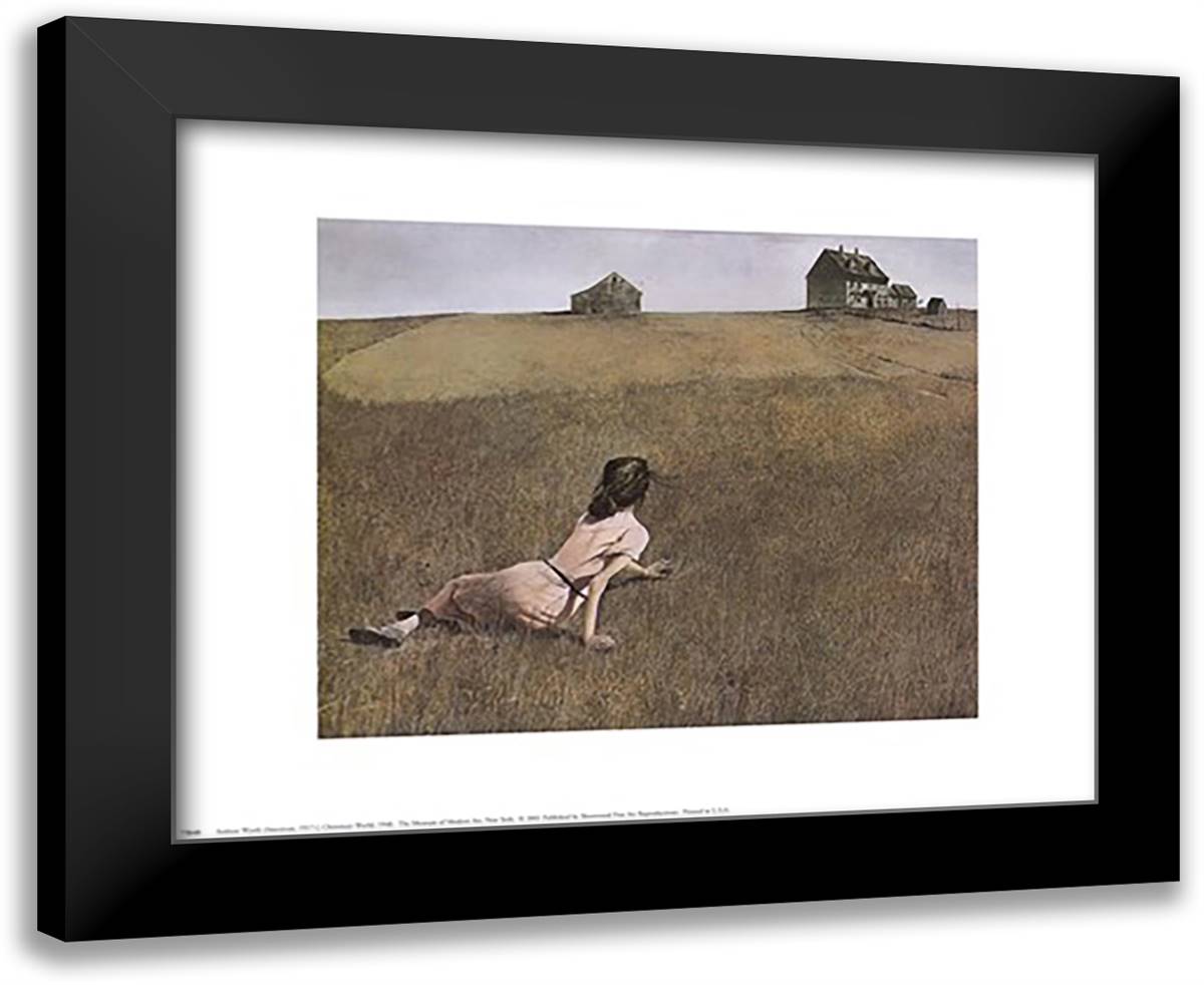 Christina's World, c.1948 18x15 Black Modern Wood Framed Art Print Poster by Wyeth, Andrew