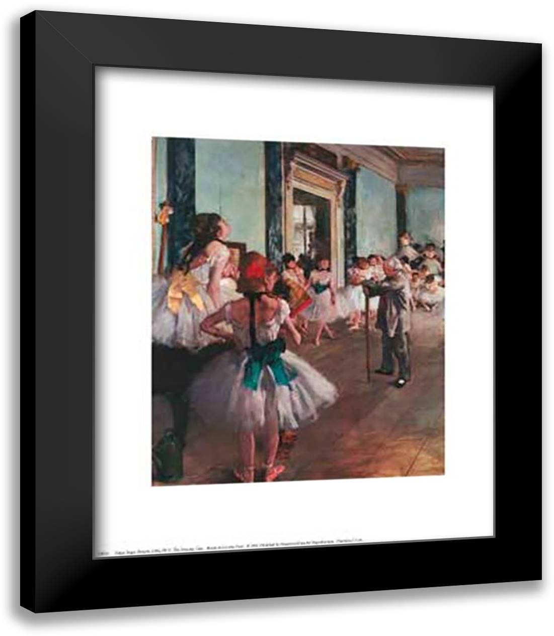 Edgar Degas - The Dance Class 15x18 Black Modern Wood Framed Art Print Poster by Degas, Edgar