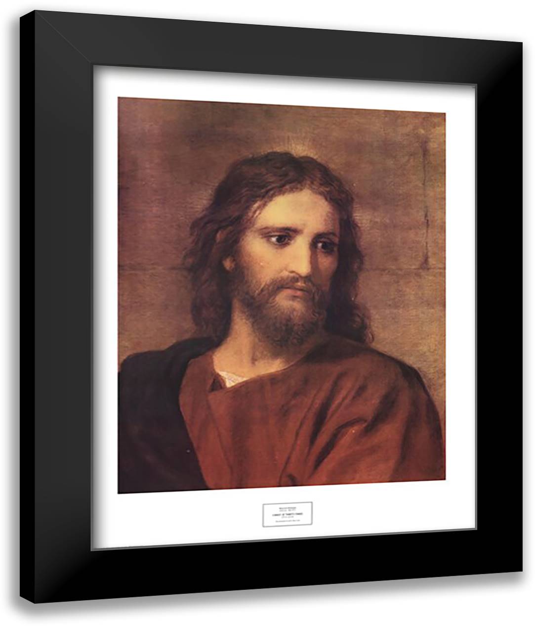 Christ at Thirty- Three 28x35 Black Modern Wood Framed Art Print Poster by Hofman, Heinrich