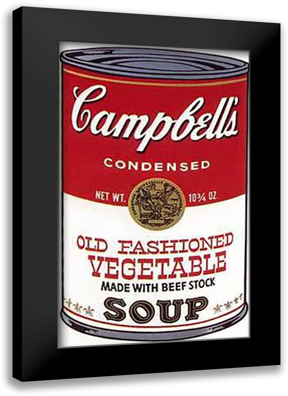 Campbell's Soup Series Ii, 1968 Old Fash 18x28 Black Modern Wood Framed Art Print Poster by Warhol, Andy