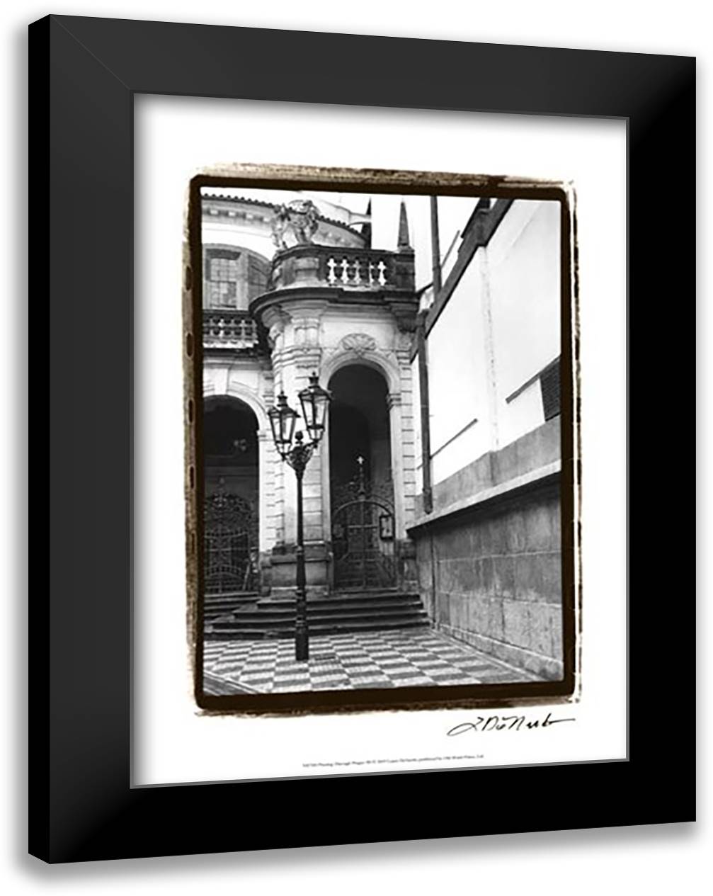 Passing through Prague III 17x23 Black Modern Wood Framed Art Print Poster by Denardo, Laura