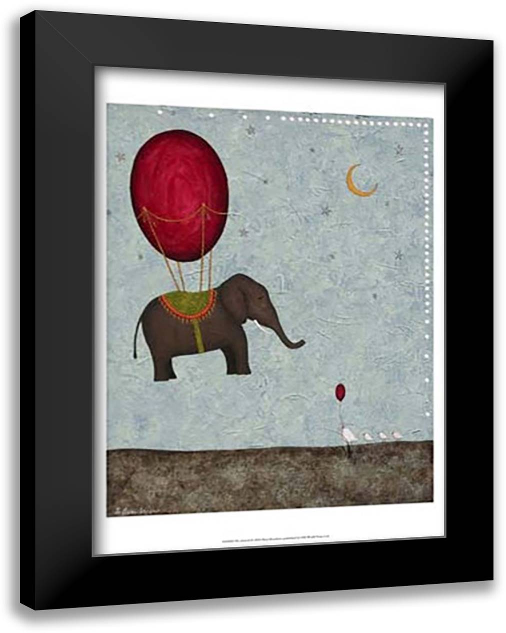 The Arrival 17x23 Black Modern Wood Framed Art Print Poster by Beaubien, Shari