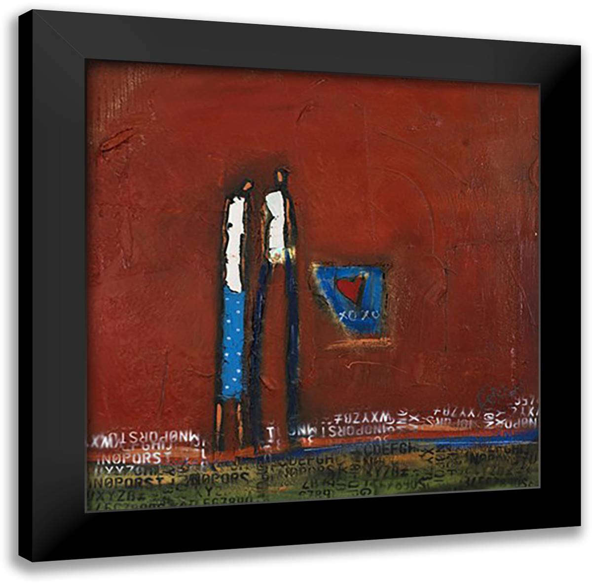 My Girl 14x14 Black Modern Wood Framed Art Print Poster by Debilzan, William