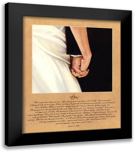 I Do 20x24 Black Modern Wood Framed Art Print Poster by Mohr, Bonnie