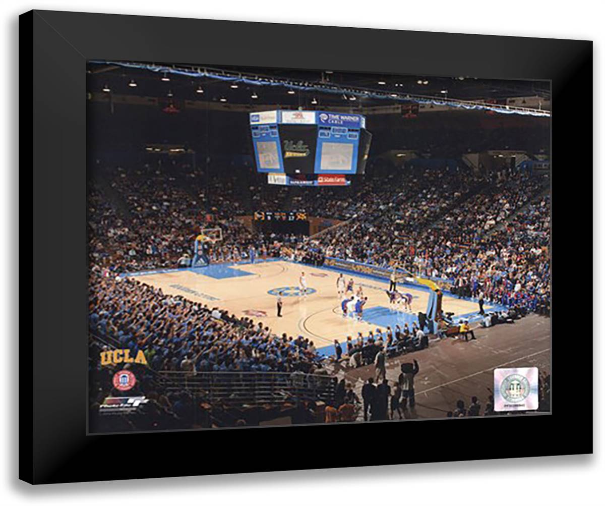 Pauley Pavillion UCLA 2009 14x12 Black Modern Wood Framed Art Print Poster