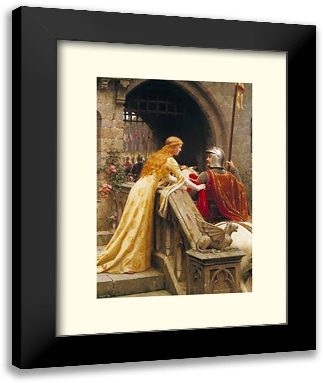 God Speed 16x20 Black Modern Wood Framed Art Print Poster by Leighton, Edmund Blair