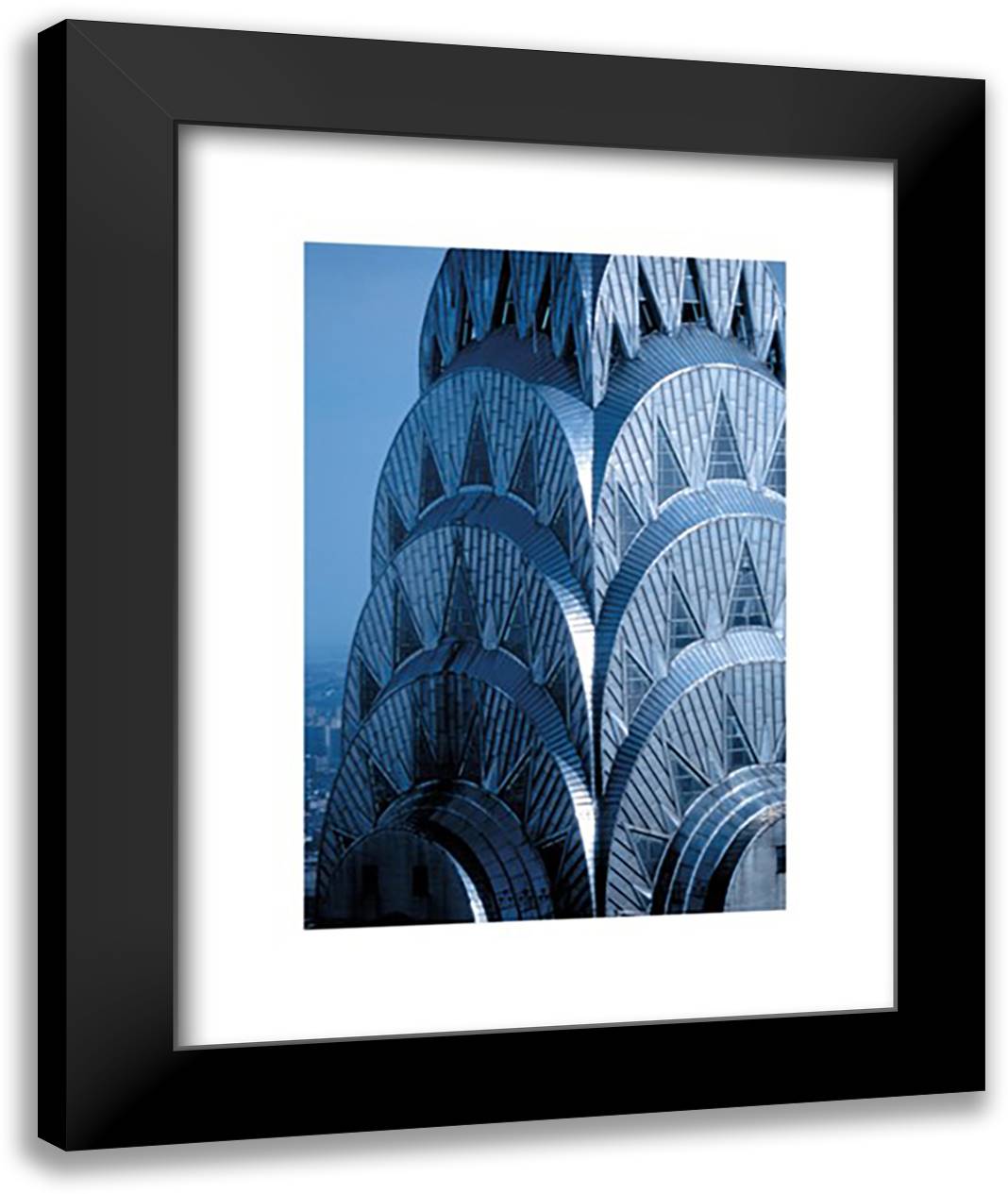 Chrysler Building 16x20 Black Modern Wood Framed Art Print Poster by Harmon, Maurice