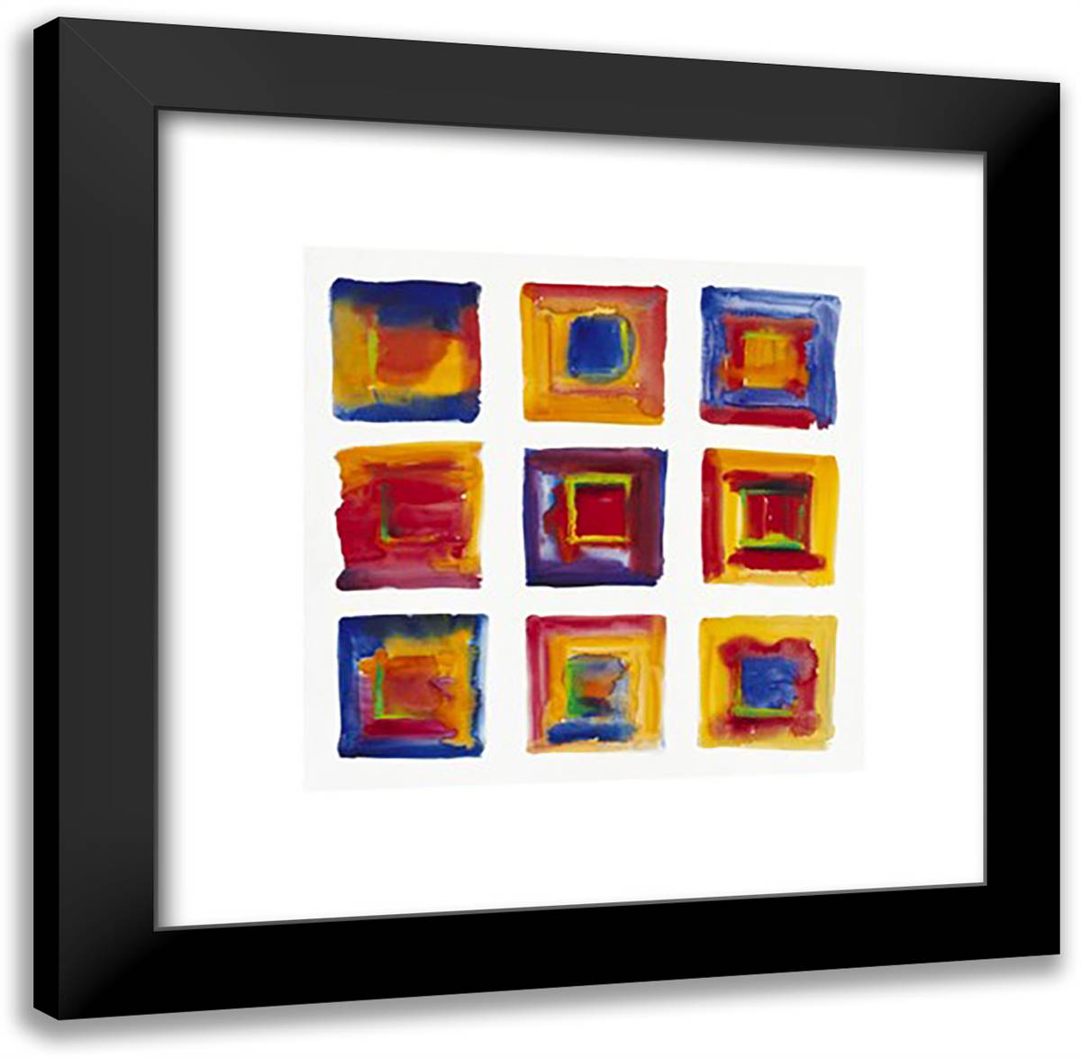 Heart And Soul 20x20 Black Modern Wood Framed Art Print Poster by Whatmore, Nell