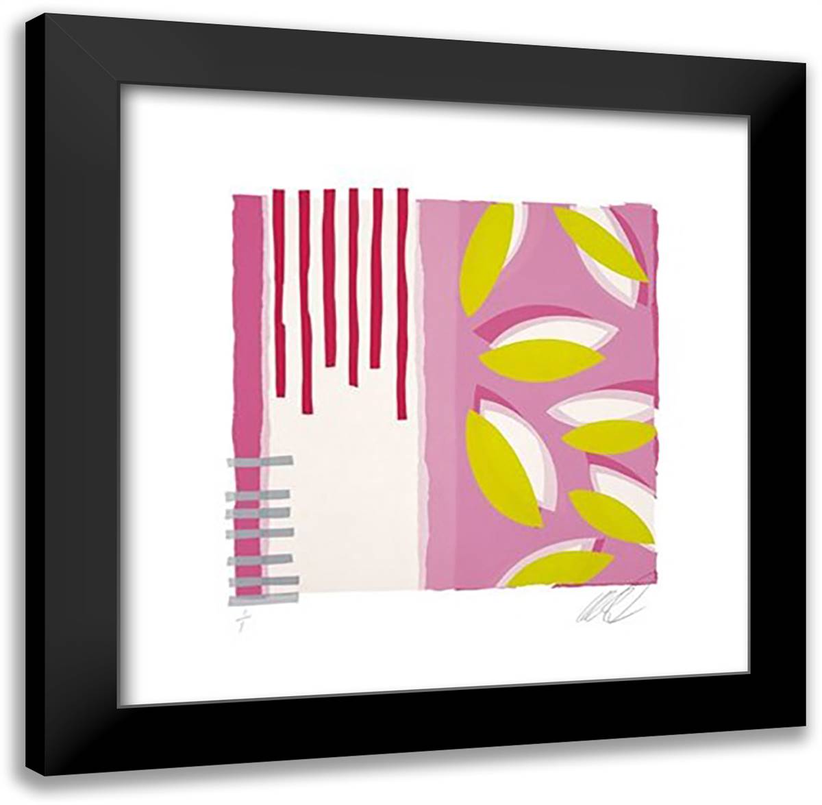 Secret Garden 20x20 Black Modern Wood Framed Art Print Poster by Crew, Lee