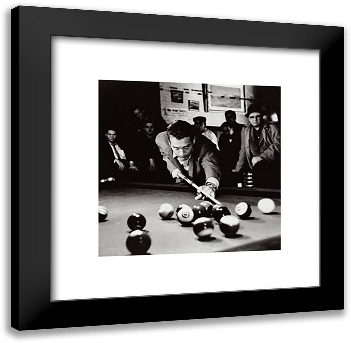 Paul Newman- The Hustler 20x19 Black Modern Wood Framed Art Print Poster