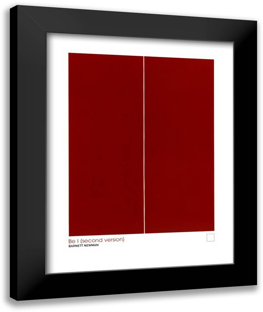 Be I (Second Version) 28x36 Black Modern Wood Framed Art Print Poster by Newman, Barnet