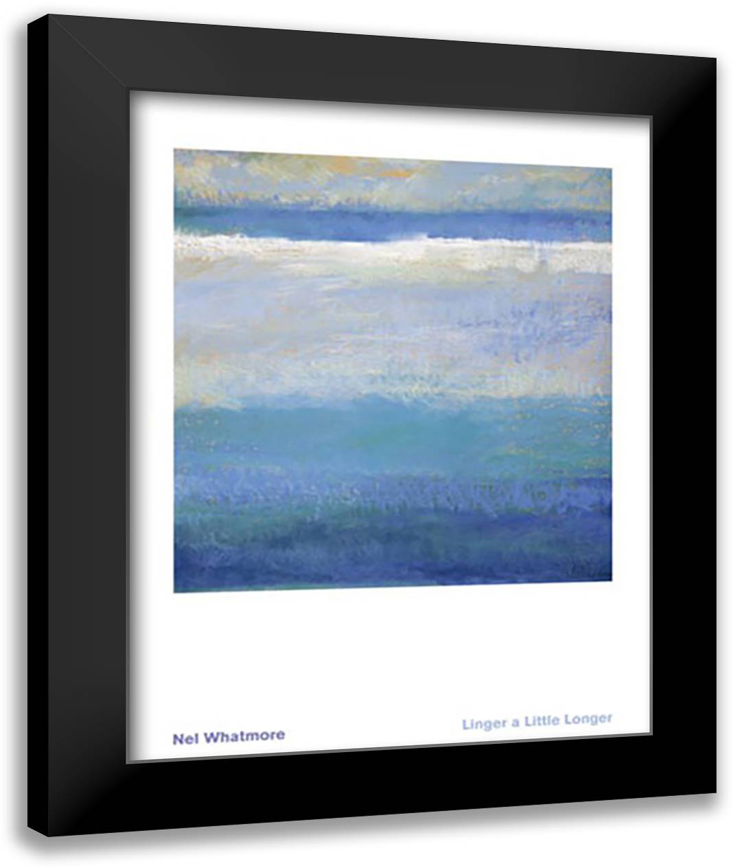 Linger A Little Longer 28x36 Black Modern Wood Framed Art Print Poster by Whatmore, Nell