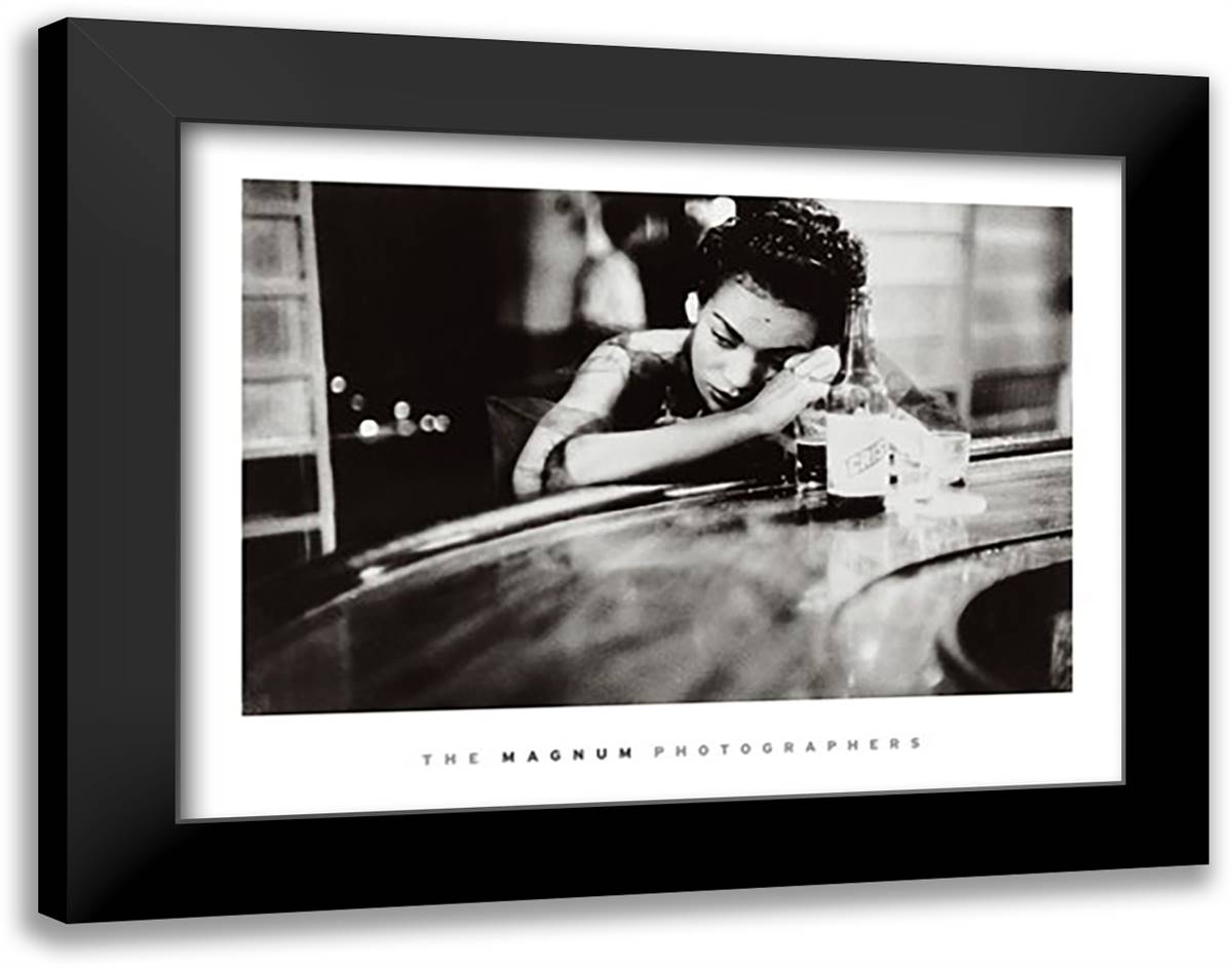 The Tropicana Bar - Havana 36x28 Black Modern Wood Framed Art Print Poster by Arnold, Eve