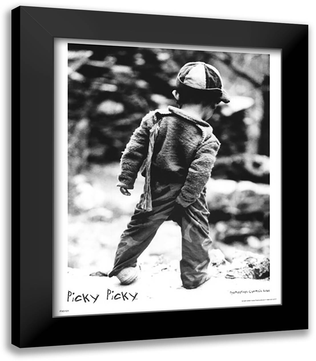 Picky Picky 20x24 Black Modern Wood Framed Art Print Poster