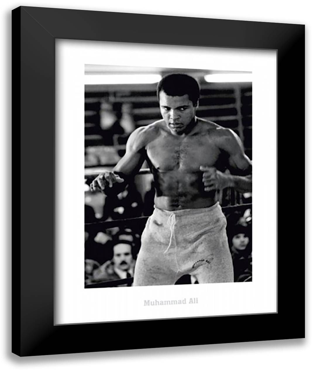 Muhammad Ali - Champ 28x36 Black Modern Wood Framed Art Print Poster