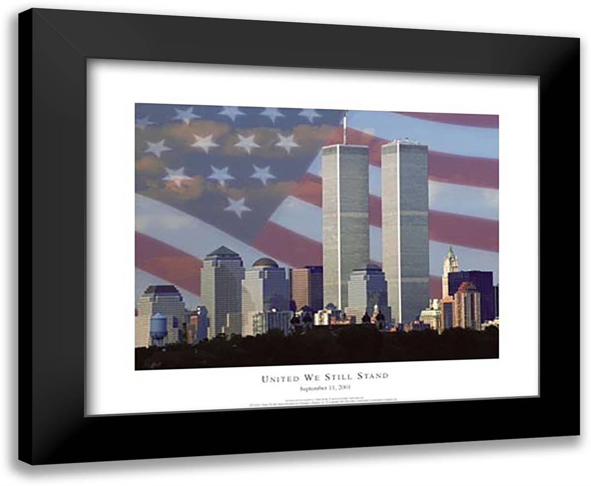United We Still Stand 24x20 Black Modern Wood Framed Art Print Poster