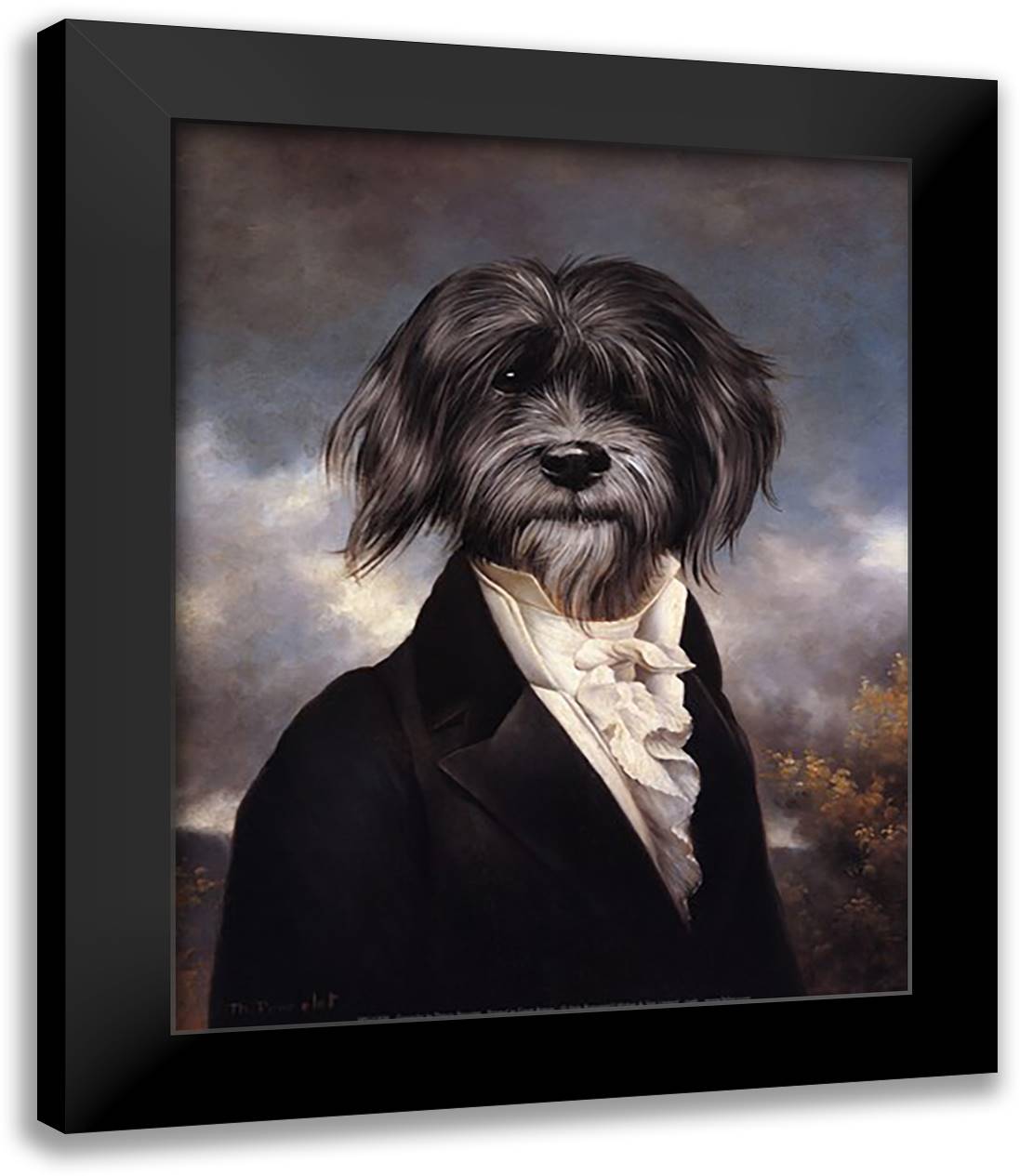 Gavroche 15x18 Black Modern Wood Framed Art Print Poster by Poncelet, Thierry