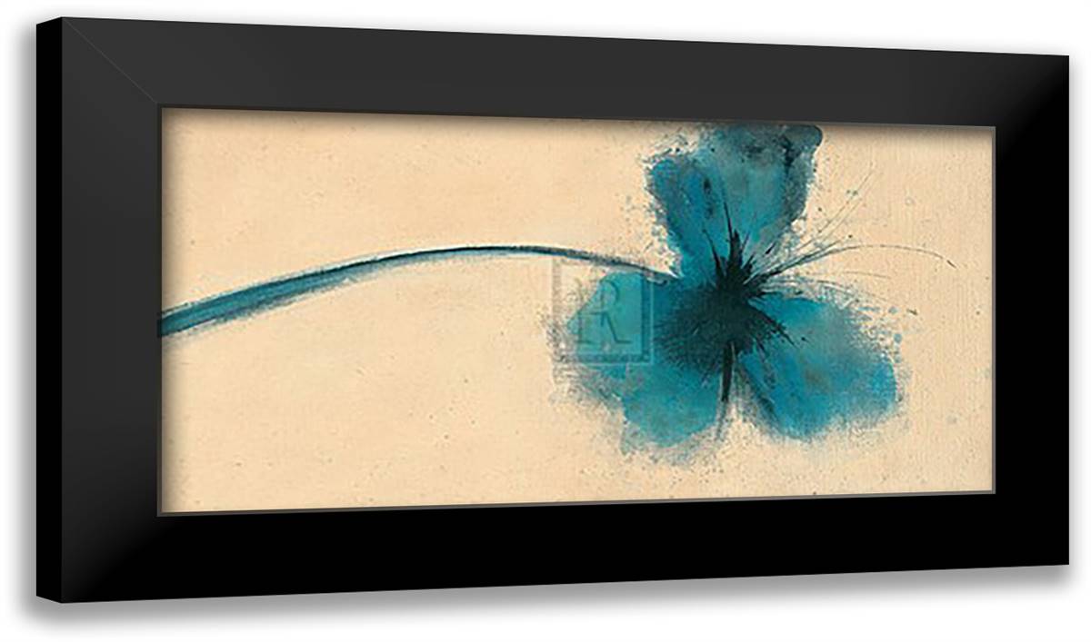 Ethereal Blue I 28x16 Black Modern Wood Framed Art Print Poster by Forrester, Emma