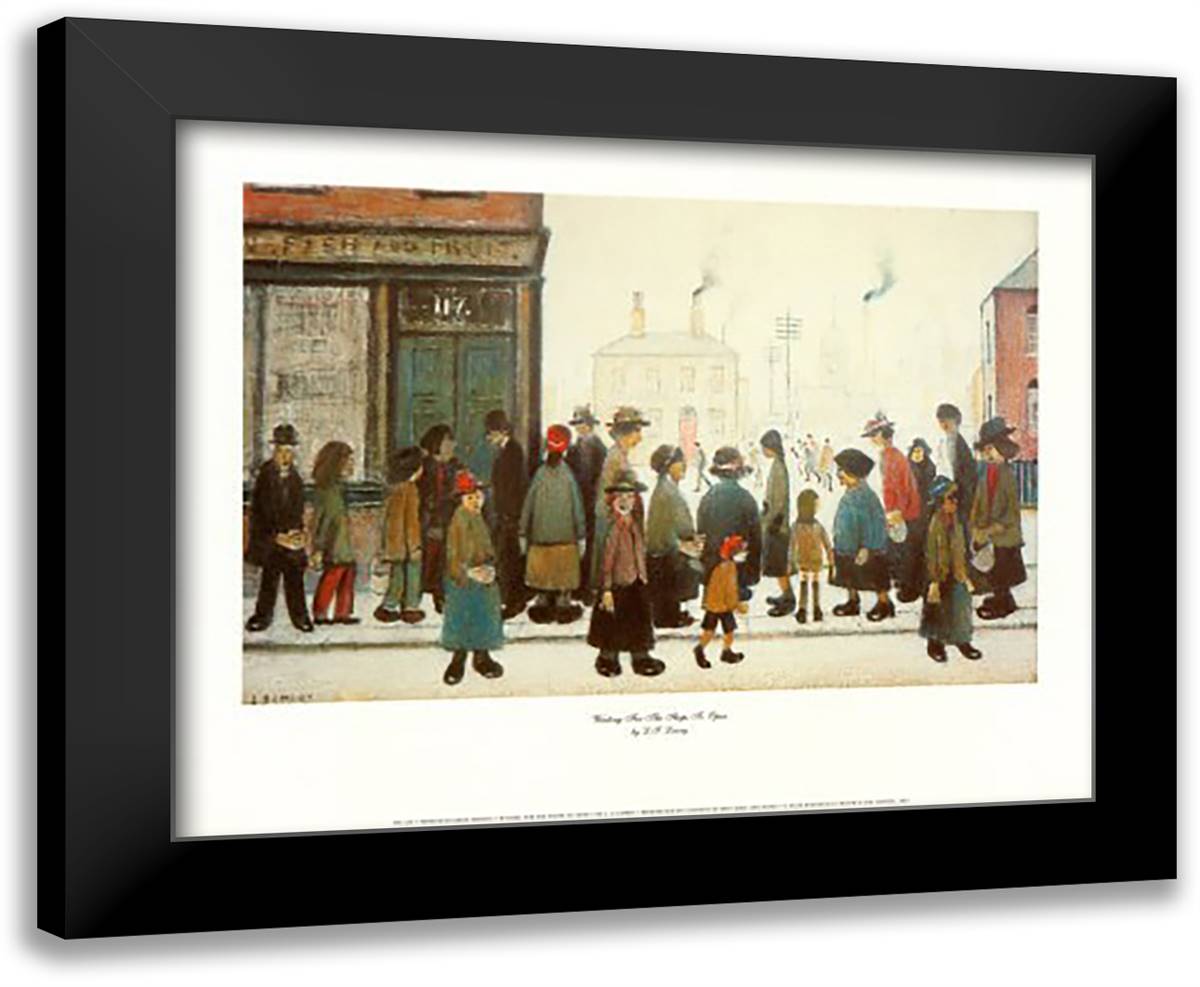 Coming Home from the Mill 18x15 Black Modern Wood Framed Art Print Poster by Lowry, Lawrence Stephen
