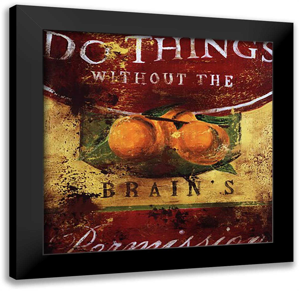 Do Things 28x28 Black Modern Wood Framed Art Print Poster by Editions, Ashlind
